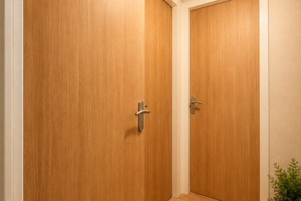 Porte intérieure modernisée grâce au covering