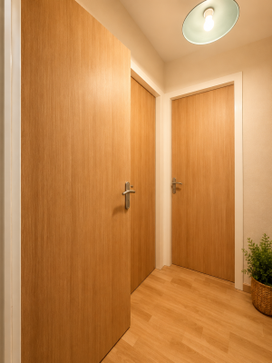 Covering effet bois sur portes intérieures